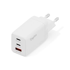 DIGITUS DA-10303 67W GaN Charger 2x USB-C 1x USB-A White