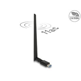Delock 12535 USB 3.0 Dual Band Wi-Fi 5 Stick with Antenna