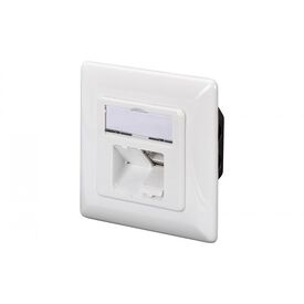 DIGITUS DN-9008-1 Cat 6A 2-Port Shielded Flush Socket