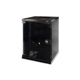 DIGITUS DN-10-09U-B 10" Wall Cabinet 9U Glass Door Black