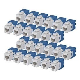 StarTech.com C6KEYTL180WH24PK Cat6 Toolless Keystone 24-Pack