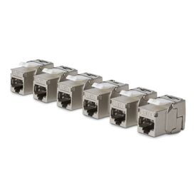 StarTech.com C8KEYSTP1806PK Cat8 STP Keystone Jack 6-Pack