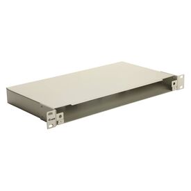 equip 337112 19" 1U Fiber Splice Box 48 Fibers Grey