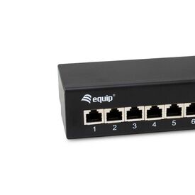 equip 326621 8-Port Cat.6A Desktop Patch Panel Black
