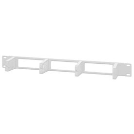 Intellinet 711067 19" 1U Cable Panel 4 Long Rings Grey