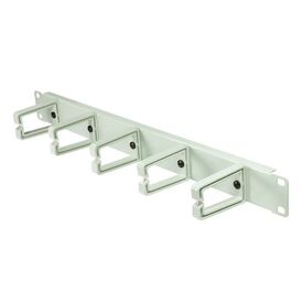 LogiLink OR104G 19" 1U Cable Management Panel Grey