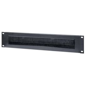 Intellinet 19in Cable Entry Panel 2U with Brush, Black