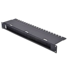 DIGITUS DN-19 ORG-3U-SW 1U Brush Cable Panel, Black