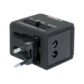 Mobilis Worldwide Travel Adapter 2 USB 2.1A 001243 Black