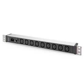 DIGITUS 19" 1U Rack PDU 9x IEC C13, C14 Inlet, 10A