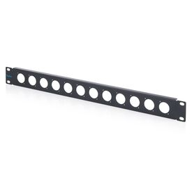 DIGITUS 1U 19" Panel for 12 D-Type Modules, Black