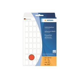 HERMA 2342 Handwriting Labels 12 × 18 mm Red 1792 Pack