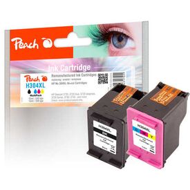 Peach PI300-808 HP 304XL black and tri-colour ink cartridge set