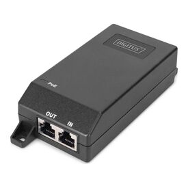 DIGITUS Gigabit PoE+ Injector 802.3at 30 W, Black