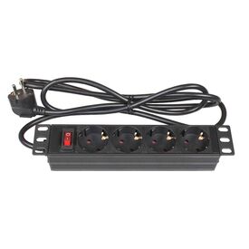 Good Connections GC-N0103 10" PDU, 4 Schuko, 1U, Black