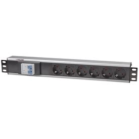 Intellinet 711432 19" 1.5U PDU 6x Schuko, Breaker