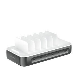 4smarts Team 100W 5C1A Charging Station Space Grey