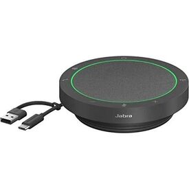 Jabra Speak2 40 MS USB-A/USB-C Conference Speakerphone, Four Microphones, Dark Grey