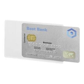 DURABLE RFID SECURE Credit Card Sleeves Transparent Front Pack of Three