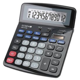 Olympia 2504 TCSM Black 12-Digit Desktop Calculator