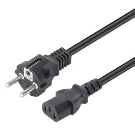 Manhattan EU Power Cable C13 to CEE 7/7, 3m, Black