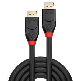Lindy 41081 20 m active DisplayPort cable, DP 1.2, 4K60, Black