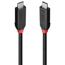 Lindy 37002 black 2 m Black Line USB4 USB-C cable