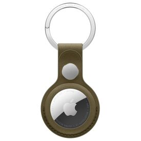 Apple AirTag FineWoven Key Ring Dark Olive
