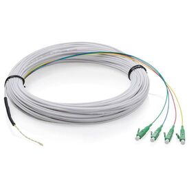 Digitus DK-3904LCA-50-1 white FTTH OS2 4-fiber LC APC drop cable 50 m