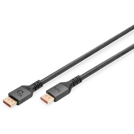 Digitus DB-340111-020-S black DisplayPort 2.1 male-to-male cable 2 m