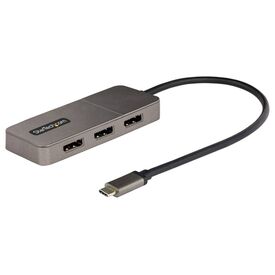 StarTech.com MST14CD123DP USB-C triple DisplayPort 1.4 MST hub grey