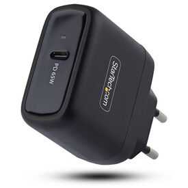 StarTech.com 1065EB-WALL-CHARGER 65W USB-C GaN charger Europlug black