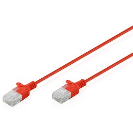 Digitus DK-1618-005S-R Cat 6 Slim RJ45 Cable 0.5 m Red