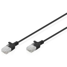 Digitus CAT6 Slim Patch Cable 0.5 m Black