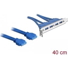 Delock Slot bracket - USB panel - 19 pin USB 3.0 header ( | 82974