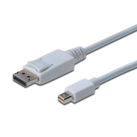 DIGITUS AK-340102-020-W Mini DisplayPort to DisplayPort cable 2 m White