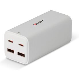 Lindy 73441 White 4-Port USB-C and USB-A GaN Desktop Charger