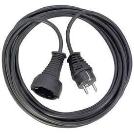 Brennenstuhl 1165460 Black 10m Earthed Extension Cable