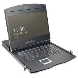 Digitus 19" LCD KVM Console 8-port VGA 1U DE