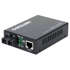 Intellinet 507349 Gigabit Media Converter, SC SM 20 km