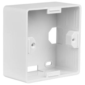 EFB Surface-Mount Frame 80x80 mm, White RAL 9010