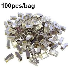Equip 121147 Cat6A Shielded RJ45 Plug, Transparent, 100-Pack