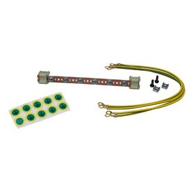 Equip EZG-6 Cabinet Grounding Set with 6 Connection Points and Yellow-Green Leads
