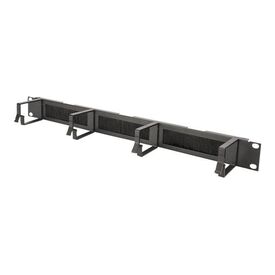 DIGITUS DN-97663 19-inch 1U Cable Management Panel, Black RAL 9005