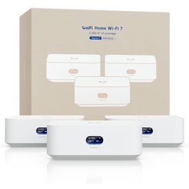 Ubiquiti UniFi Express 7 UX7-3 retail three-pack with three white units