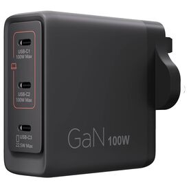 Lenovo Multi-port USB-C 100W GaN Charger Black UK 40AW100BUK
