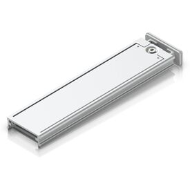 Ubiquiti UACC-SSD-Tray white empty M.2 SSD tray, angled view