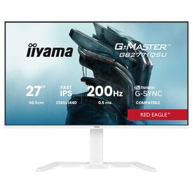 Λευκή gaming οθόνη iiyama G-Master GB2771QSU-W1 Red Eagle Fast IPS 27 ιντσών QHD — εμπρόσθια όψη