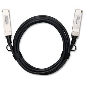 Zyxel DAC100G-3M 3m black direct-attach copper cable with integrated QSFP28 ends
