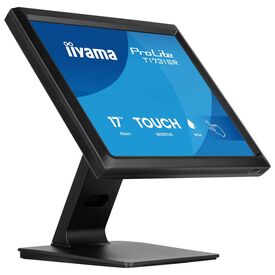 Μαύρη οθόνη αφής iiyama ProLite T1731SR-B2S 17 ιντσών single-touch resistive με βάση σε κλίση